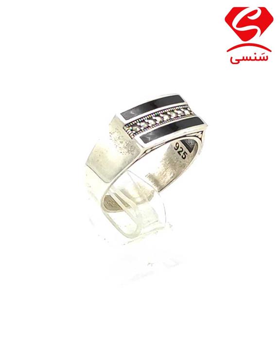 انگشتر شیک نقره مردانه کد 97
